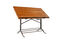 Miniature Small adjustable architect's table in solid teak wood 1928 Clipped