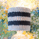 A blue and white mesh for a perfectly retro look.