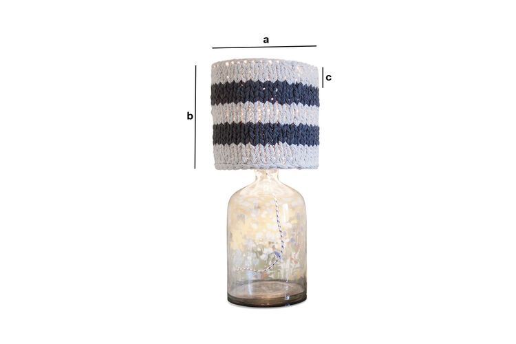 Product Dimensions Small lampshade Paimpol grey