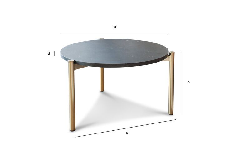 Product Dimensions Small Mable coffee table Anneli