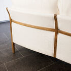 Curves and a mix of materials for a refined look.