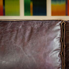 The leather has been hand-tanned with natural materials