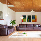 This sofa matches perfectly with the armchair of the same range