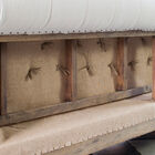 The beautiful structure and jute cloth were left visible.