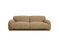 Miniatura Sofá de 2 plazas en tejido texturizado camel Yuma Clipped
