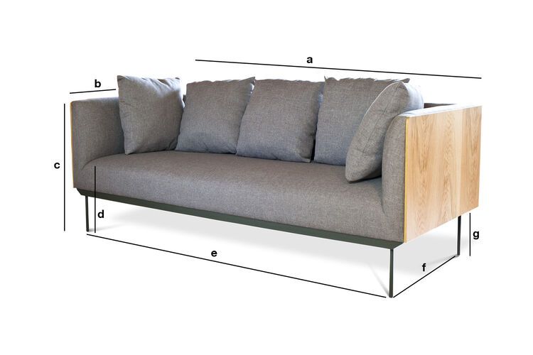 Produktdimensionen Sofa Jackson