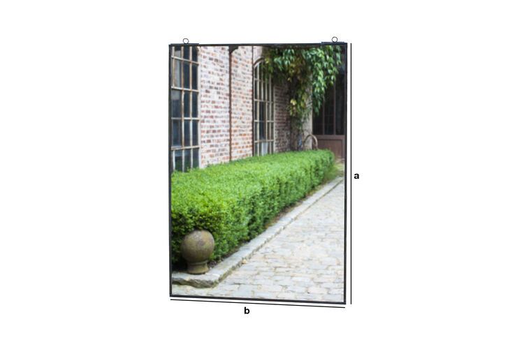 Product Dimensions Solliès Black Bridge Mirror
