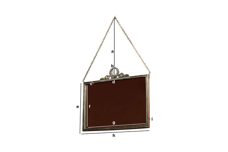 Dimensioni del prodotto Specchio Flèche de Bronze