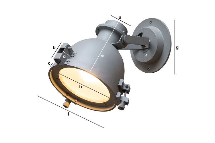 Productafmetingen Spitzmüller wandlamp