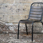the chair is inspired by workshop and factory furniture from the beginning of the last century.