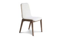 Beige stoffen stoel