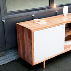 A sliding-door buffet in typical fifties style