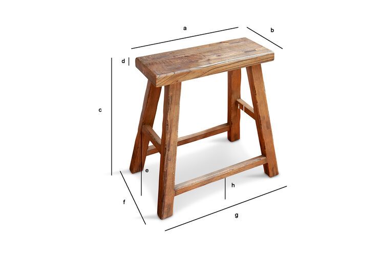 Product Dimensions Solid wood stool Vizzavona