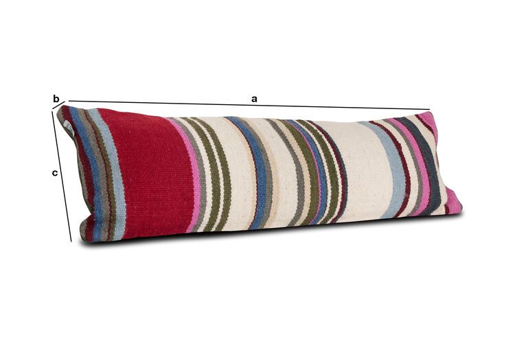 Product Dimensions Striped stitch cushion