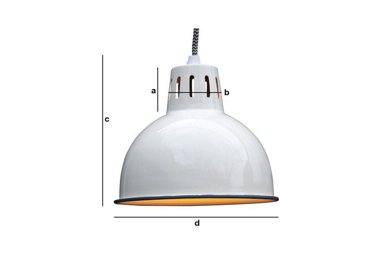 Dimensions du produit Suspension blanche Snöl