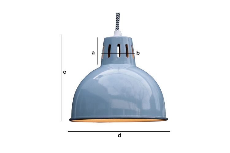 Dimensions du produit Suspension bleue Snöl