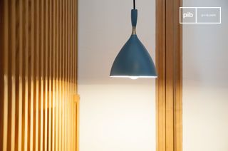 Suspension lamp Dokka petrol blue