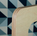 The corners are rounded for a softer feel.