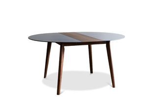 Table à rallonge ronde en noyer Cristina
