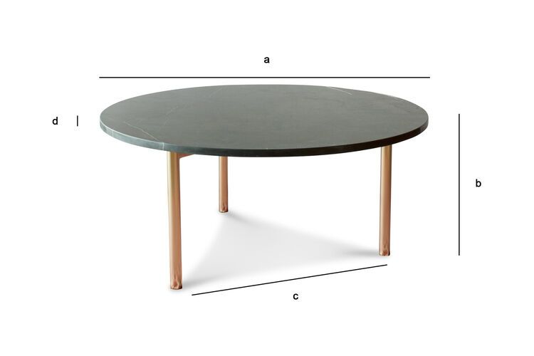 Dimensions du produit Table basse en marbre Anneli