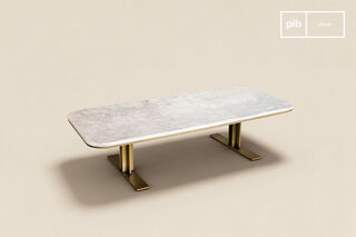Table basse en marbre blanc  Carrera