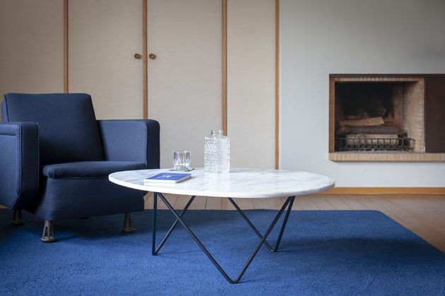 Table basse en marbre blanc Trivisan