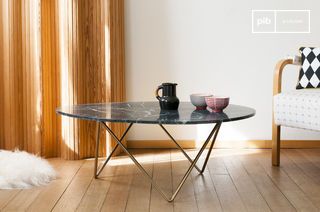 Table basse en marbre vert  Trivisan