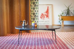 Table basse en marbre vert  Maybury
