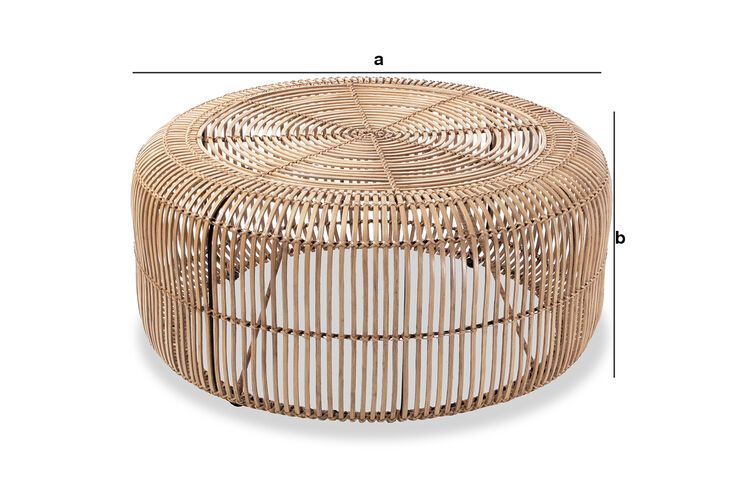 Dimensions du produit Table basse Hong Kong