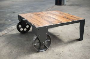 Table basse en bois  Railway
