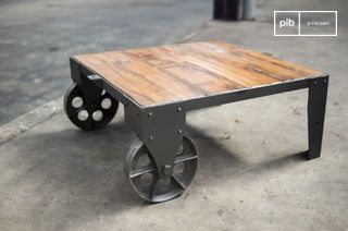 Table basse en bois Railway