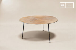 Table basse ronde en métal Two Xylème