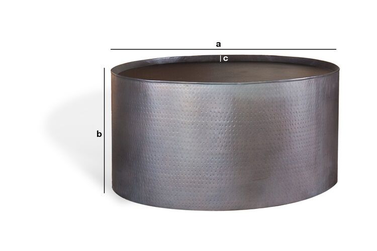 Dimensions du produit Table basse ronde  Subolo