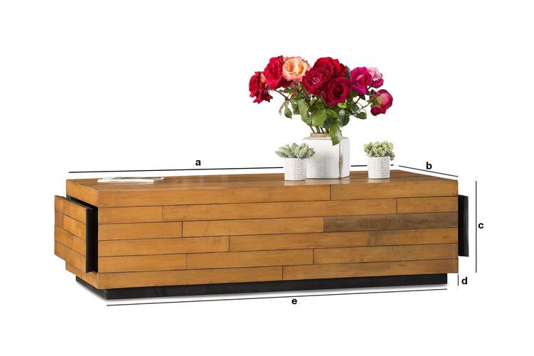 Dimensions du produit Table basse Sheffield