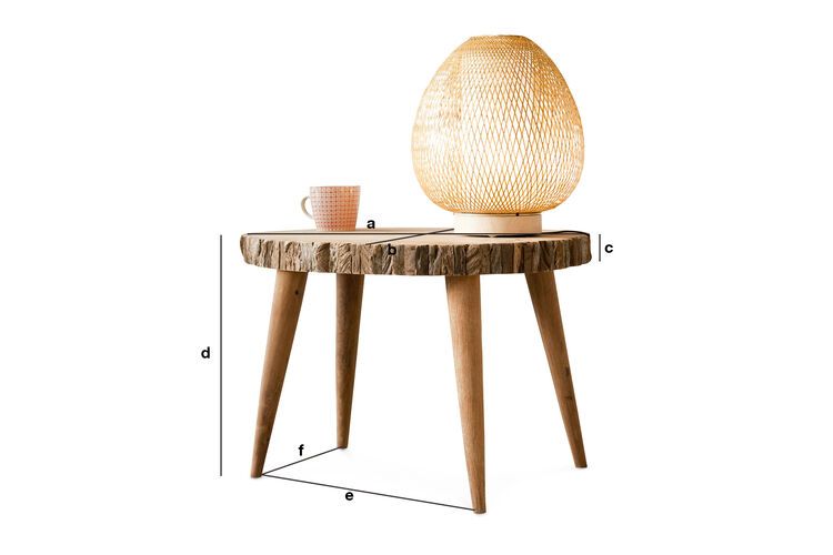 Dimensions du produit Table basse Superlip