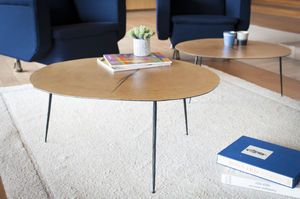 Table basse ronde en métal One Xylème