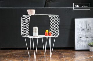 Table d'appoint en métal blanc  Andover