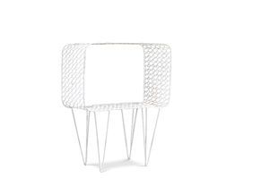 Table d'appoint en métal blanc  Andover
