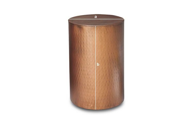 Dimensions du produit Table d'appoint cuivrée  Thomson