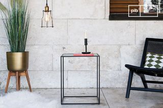 Table d'appoint en verre