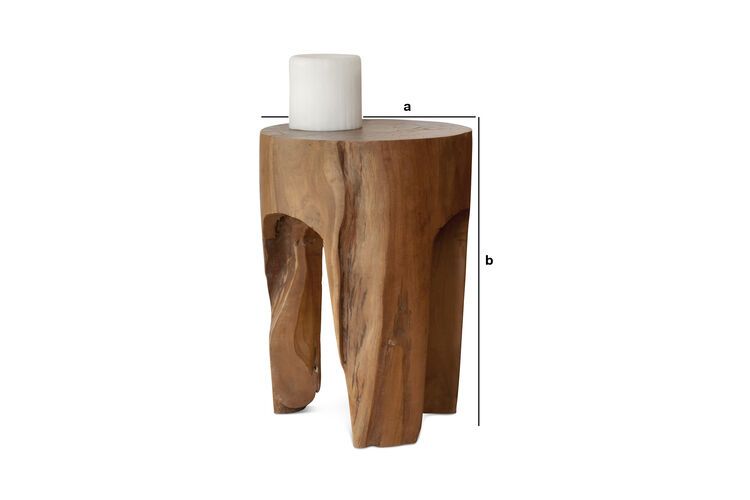 Dimensions du produit Table d'appoint en bois massif  Runkö