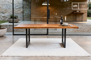 Table de repas en teck massif 8 personnes Peterstivy