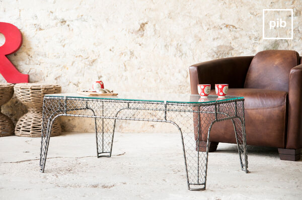 Table de salon en verre