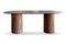 Miniature Table ovale en bois teinte noyer 8 personnes Ligna Détouré