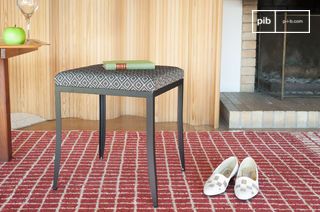 Tabouret noir et blanc Ambroise