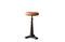 Miniatura Taburete de sastre ajustable con asiento de cuero Tupelo Clipped