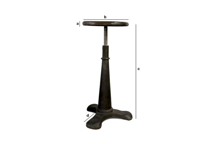 Product Dimensions Tailor's stool