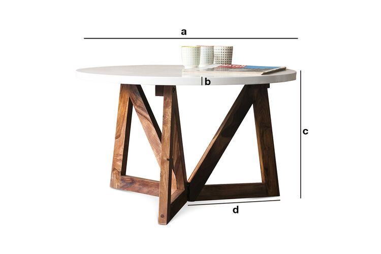 Dimensioni del prodotto Tavolino da salotto W