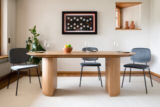 Grande tavolo da pranzo in legno chiaro Solna