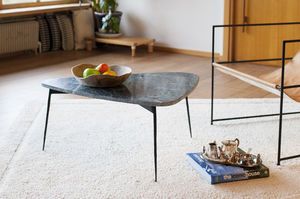 Tavolino tripode in marmo verde Maybury